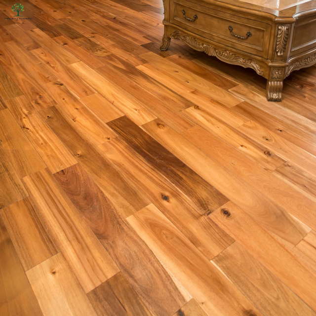 Pisos de madeira maciça de madeira de acácia LWD-EB035