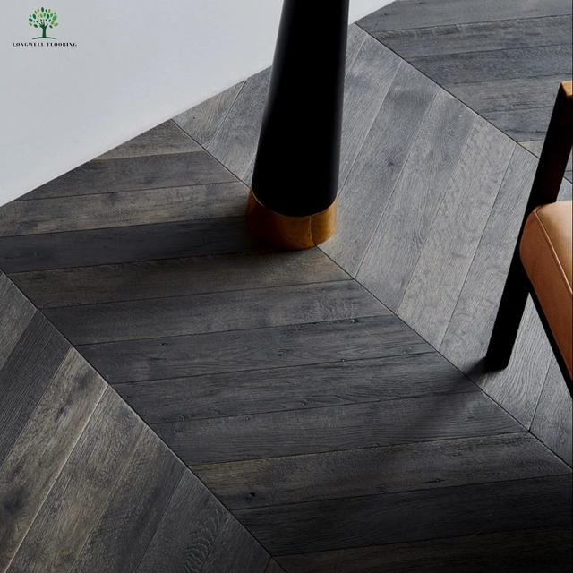 LWD-EB015 Chevron Parkett Pisos de carvalho projetado Pisos de madeira maciça Bois Parquet