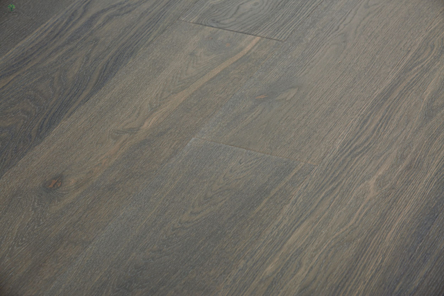 LWD-EB004 Novo design cinza de prancha larga de carvalho branco piso de madeira projetada