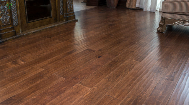 Pisos de madeira maciça de madeira de bétula LWD-EB036