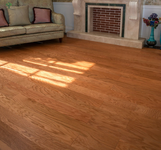 Pisos de madeira projetados em madeira de carvalho vermelho americano LWD-EB043