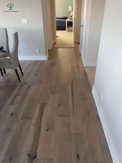 Pisos de madeira projetados em madeira de bordo americano LWD-EB040