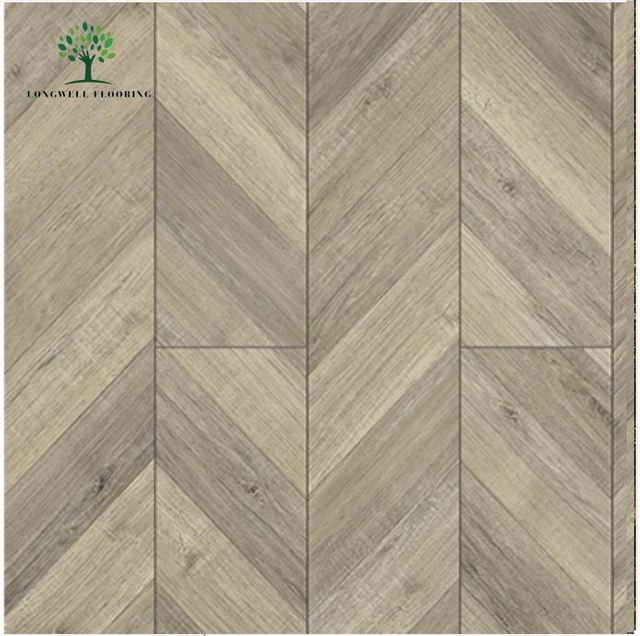 LWD-L10166 Pisos de parquet LVT em espinha de peixe Chevron