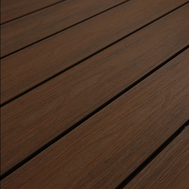 LWD-E8100 Resistência UV de alta qualidade para exterior composto de plástico de madeira Wpc deck composto antiderrapante
